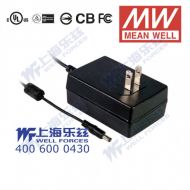 GS36U48-P1J 36W 48V0.75A 输出绿色能源明纬墙插电源适配器(美式插头)