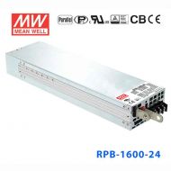 RPB-1600-24 1600W 28.8V 55A 输出带PFC功能三段式可并联明纬电池充电器