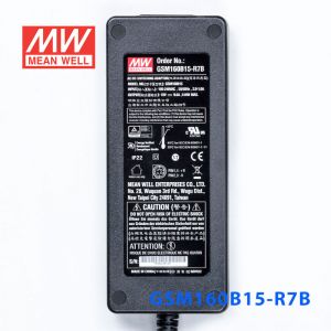 GSM160B15-R7B 144W 15V9.6A输出明纬高能效医疗型外置桌面型电源适配器