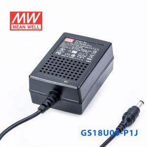 GS18U05-P1J 18W 5V3A 输出绿色能源明纬墙插电源适配器(美式插头) 