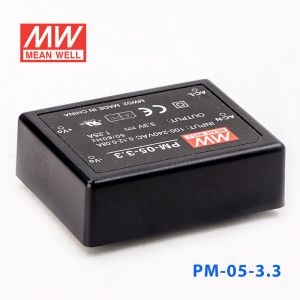 PM-05-3.3  5W  3.3V 1.25A  微漏电塑封Class2单路输出板上型医用明纬开关电源