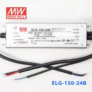 ELG-150-24B  150W  24V 6.25A  B型(0～10V/PWM/电阻调光)/铝壳IP67/100～305Vac输入)明纬PFC防水LED电源