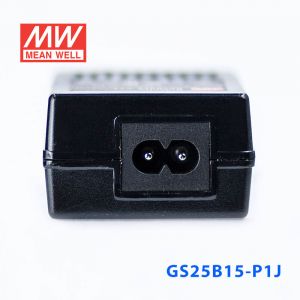 GS25B15-P1J 25W 15V1.66A 输出绿色能源明纬电源适配器(双线插口)