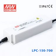 LPC-150-700    150W    700mA恒流输出明纬牌IP67防水塑壳LED电源