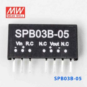 SPB03B-05  3W  18~36V  输入 5V  稳压单路输出明纬DC-DC转换模块电源