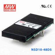 NSD10-48D5  10W  22~72V 输入  ±5V  稳压双路输出板上型明纬DC-DC变换电源
