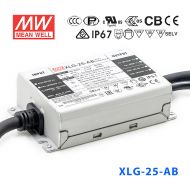 XLG-25-AB台湾明纬25W700mA恒功率防水电源22~54V电流可调型