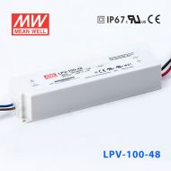 LPV-100-48 100W 48V2.1A 明纬牌恒压输出IP67防水塑壳LED照明电源