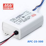 APC-25-500 25W 15-50V    500mA 明纬牌恒流输出防水塑壳LED照明电源 