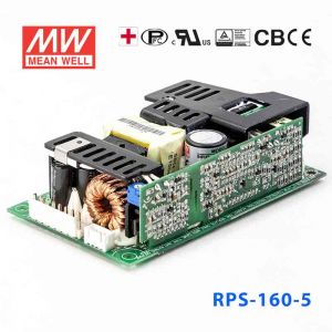 RPS-160-5  160W  5V 30A  单路输出微漏电PFC医用无外壳明纬开关电源