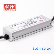 ELG-150-24 150W  24V  6.25A   基本型(线缆接线/铝壳IP67/100～305Vac输入)明纬PFC防水LED电源