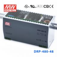DRP-480-48 480W 48V10A 单路输出DIN导轨安装带PFC功能明纬开关电源