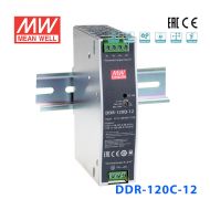 DDR-120C-12明纬120W 33.6~67.2V输入 12V10A输出导轨型DC-DC电源
