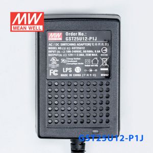 GST25U12-P1J 25W 12V2.08A高效能低空载损耗绿色节能美规适配器