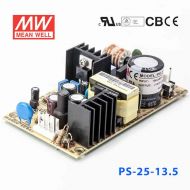 PS-25-13.5  25W  13.5V 1.9A  单路输出无外壳PCB板明纬开关电源