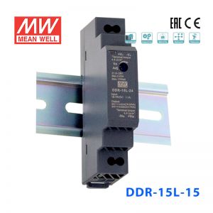 DDR-15L-15台湾明纬15W 18~75V输入 15V1A输出导轨型DC-DC电源
