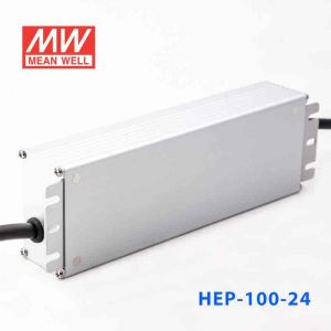 HEP-100-24 100W 24V 4A无风扇全密封IP68防护高效率明纬电源