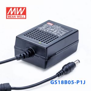 GS18B05-P1J 18W 5V3A 输出绿色能源明纬电源适配器(双线插口)