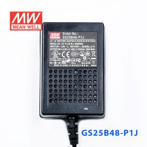GS25B48-P1J 25W 48V0.52A 输出绿色能源明纬电源适配器(双线插口)