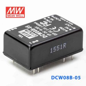 DCW08B-05  8W  18~36V  输入  ±5V  稳压双路输出明纬DC-DC转换模块电源