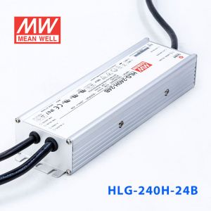 HLG-240H-24B  240W  24V 10A 强耐环境恒压+恒流PFC高效铝壳IP67防水LED电源(控制线三合一调光) 