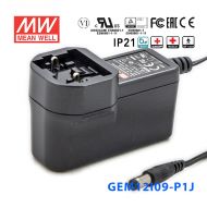 GEM12I09-P1J 12W 9V 1.33A输出明纬环保可换插头医疗电源适配器