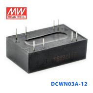 DCWN03A-12 3W 9~18V 转 ±12V  0.125A 非稳压双路输出DC-DC模块电源