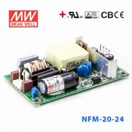 NFM-20-24  20W  24V 0.92A  微漏电PCB板单路输出板上插装型医用明纬开关电源