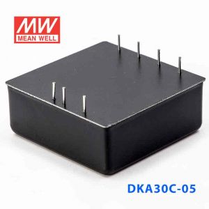 DKA30C-05  25W  36~72V 输入 ±5V  双路输出明纬DC-DC转换模块电源