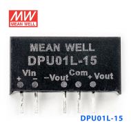 DPU01L-15 1W  5V 转 ±15V  非稳压双路输出明纬DC-DC转换模块电源