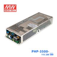 PHP-3500-230+HS-656台湾明纬传导冷却型带PFC功能电源230V16.1A输出90~264V输入(3500W左右）