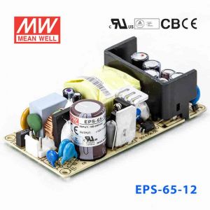 EPS-65-12 65W 12V5.42A 单路输出裸板高效低空载损耗明纬开关电源