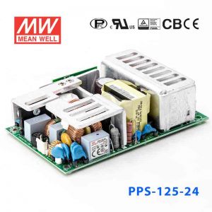PPS-125-24  125W  24V 5.2A  单路输出带PFC功能无外壳PCB板明纬开关电源