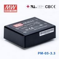 PM-05-3.3  5W  3.3V 1.25A  微漏电塑封Class2单路输出板上型医用明纬开关电源