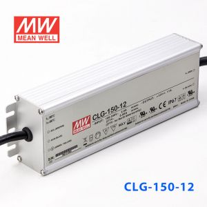 CLG-150-12  150W  12V 11A 恒压+恒流PFC高效铝壳IP67防水LED电源(引线接线) 