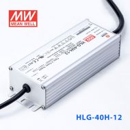 HLG-40H-12 40W 12V 3.33A强耐环境恒压+恒流PFC高效铝壳IP67防水LED电源(引线接线) 