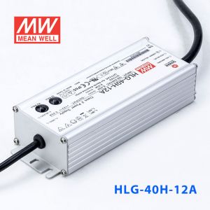 HLG-40H-12A  40W  12V 3.33A  强耐环境恒压+恒流PFC高效铝壳IP65防水LED电源(恒压恒流值可面板设定) 