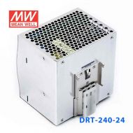 DRT-240-24 240W 24V10A 输出带PFC功能三相输入DIN导轨安装明纬电源