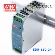 EDR-150-24 150W 24V6.5A单路输出明纬超薄型导轨安装电源