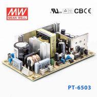 PT-6503  65W 3.3V 7A+5V 10A+12V 1.2A 三路输出PCB板明纬电源