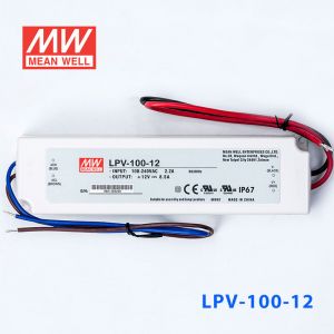 LPV-100-12   100W   12V   8.5A 明纬牌恒压输出IP67防水塑壳LED照明电源