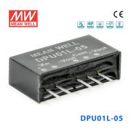 DPU01L-05 1W  5V 转 ±5V 非稳压双路输出明纬DC-DC转换模块电源