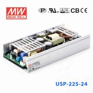 USP-225-24 225W 24V9.4A 单路输出U形支架带PFC功能明纬开关电源