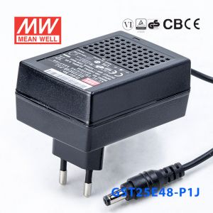 GST25E48-P1J 25W 48V0.52A高效能低空载损耗绿色节能欧规适配器