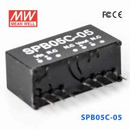 SPB05C-05 3W  36~72V 输入 5V 稳压单路输出明纬DC-DC转换模块电源