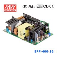 EPP-400-36 400W 36V11.2A 单输出高效能PFC裸板明纬电源