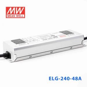 ELG-240-48A 240W 48V 5.0A   A型(电流可调/铝壳IP65/100～305Vac输入)明纬PFC防水LED电源