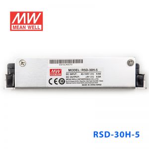 RSD-30H-5 30W 40~160V输入 5V 6A 输出铁道专用明纬DC-DC转换电源