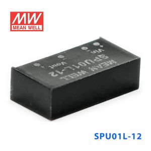 SPU01L-12 1W 5V 转 12V 非稳压单路输出明纬DC-DC转换模块电源