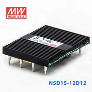 NSD15-12D12  15W  9.4~36V  输入 ±12V  稳压双路输出板上型明纬DC-DC变换电源